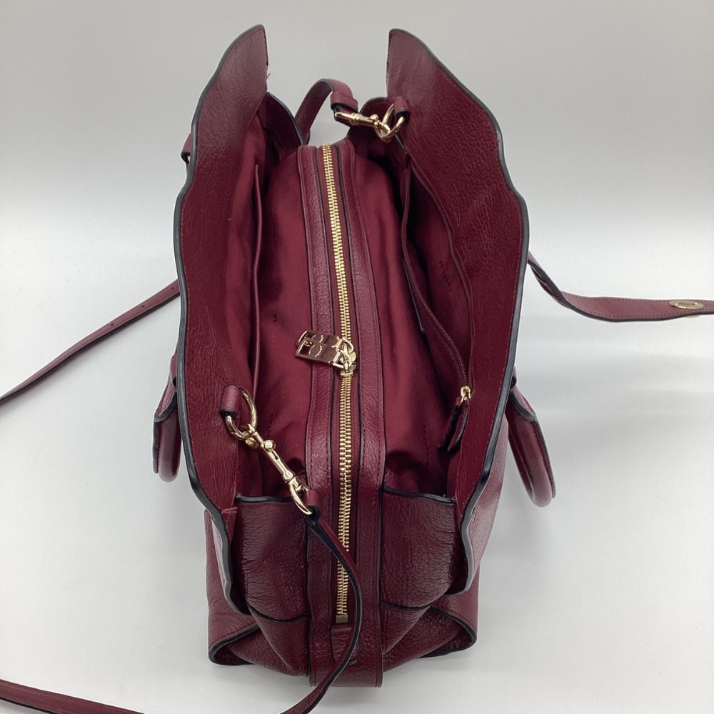 2142. Coach Mercer Satchel / Crossbody True Red Grain Leather EUC - Picture 5 of 12